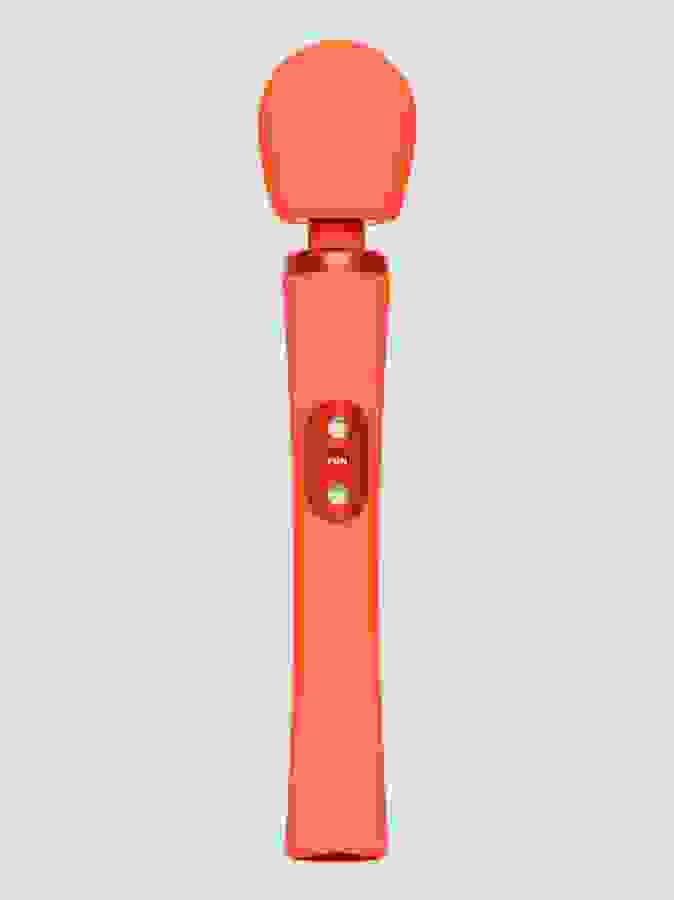 Fun Factory VIM Orange Extra Quiet Silicone Wand Massager, Orange, hi-res